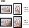 5x7 Picture Frame Set of 10, Display Pictures 4x6 with Mat or 5x7 Without, Multi Photo Frames Collage for Wall or Tabletop Display, Black